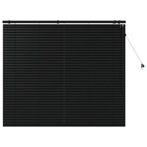 vidaXL Venezianische Jalousie Schwarz 155 x 130 cm 35 mm