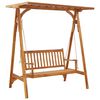 vidaXL Hollywoodschaukel mit Spalier Massivholz Akazie