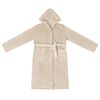 vidaXL Bademantel Hoodie Beige XXL Flanell