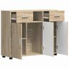 vidaXL Holzschrank Sonoma-Eiche 88,5 x 30,5 x 73 cm Holzwerkstoff