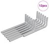 vidaXL Inbusschl&uuml;ssel 12 pcs Silber 32 x 86 mm Stahl