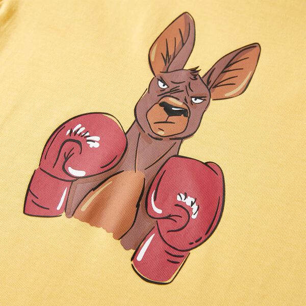 Kinder-Kurzarmshirt Gelb 116