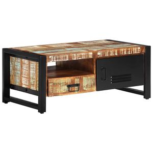 vidaXL Couchtisch 100x50x41 cm Altholz Massiv