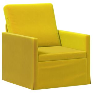 vidaXL Einzelsofa Gelb 70 x 81 x 82 cm Samt (V)