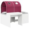 vidaXL Bett mit Tunnel 4 pcs Artisian Eiche und Rot Holzwerkstoff