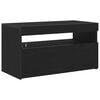 vidaXL TV-Schr&auml;nk 75 x 35 x 40 cm Schwarz Eichen-Optik Holzwerkstoff