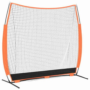 vidaXL Baseball-&Uuml;bungsnetz Schwarz 250 x 106,5 x 210 cm Polyester