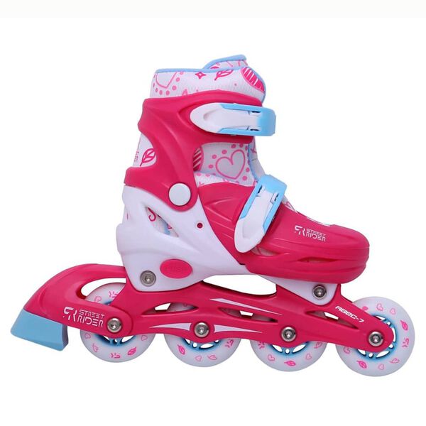 Street Rider Inline-Skates Verstellbar Rosa Gr&ouml;&szlig;e 27-30