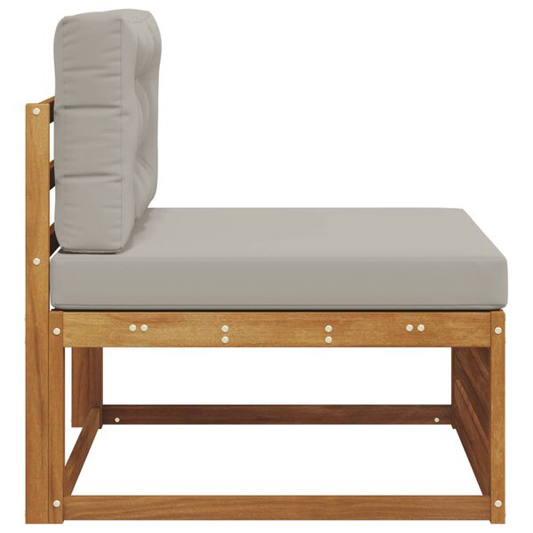 vidaXL Outdoor Mittelsofa Massivholz Akazie Natur