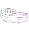 vidaXL Boxspringbett mit Matratze Rosa 160x210 cm Samt