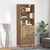 vidaXL Highboard mit Schubladen Artisan-Eiche 69,5 x 34 x 180 cm