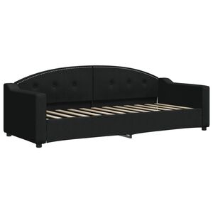vidaXL Tagesbett Schwarz 80x200 cm Stoff