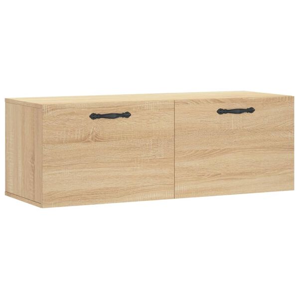 vidaXL Wandschrank Sonoma-Eiche 100x36,5x35 cm Holzwerkstoff