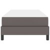 vidaXL Bettrahmen mit Matratze Grau 80 x 200 cm Stoff