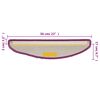 vidaXL Stufenmatten 10 Stk. 56x17x3 cm Violett Halbrund