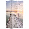 vidaXL Raumteiler klappbar 120 x 170 cm See mit Steg