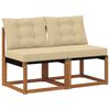 vidaXL 2 St&uuml;ck Outdoor Mittelsofa