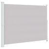 vidaXL Seitenmarkise Ausziehbar 220x314 cm Grau