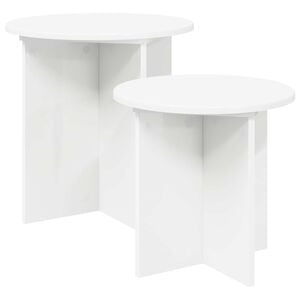 vidaXL Beistelltisch-Set 2 stk. &Oslash; 45 x 45 cm Holzwerkstoff