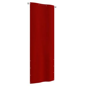 vidaXL Balkon-Sichtschutz Rot 80x240 cm Oxford-Gewebe