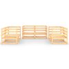 vidaXL 6-tlg. Garten-Lounge-Set Massivholz Kiefer