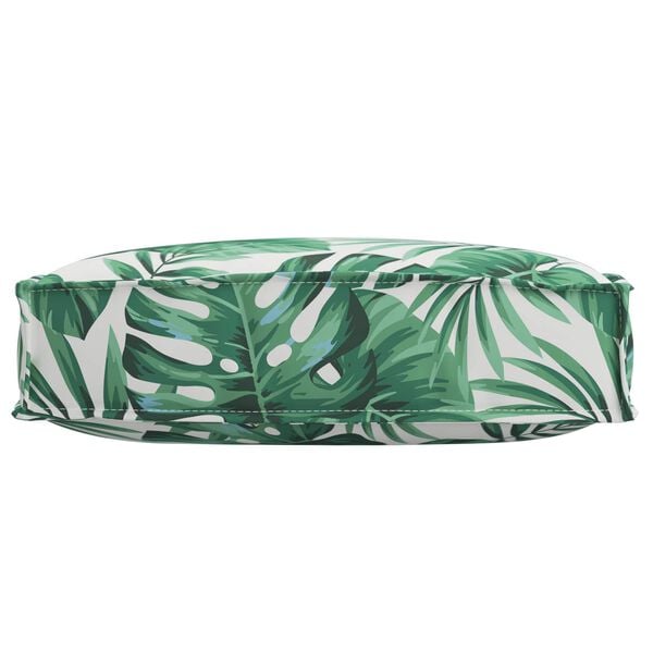 vidaXL Palettkissen f&uuml;r geeigneten Sitz Blattmuster 60 x 60 x 12 cm