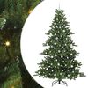 vidaXL K&uuml;nstlicher klappbarer Weihnachtsbaum Gr&uuml;n 210 cm PVC und Stahl