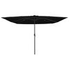 vidaXL Garten-Sonnenschirm Schwarz 295 x 295 x 245 cm