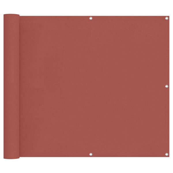 vidaXL Balkonsichtschutz Terrakotta 100 x 200 cm Oxford-Stoff