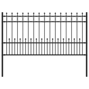vidaXL Spike-Ringzaun HORST 200 x 150 cm Pulverbeschichteter Stahl