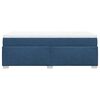 vidaXL Boxspringbett mit Matratze Blau 100x200 cm Stoff