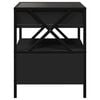 vidaXL Couchtisch mit Infinity-LED Schwarz 40x40x51 cm