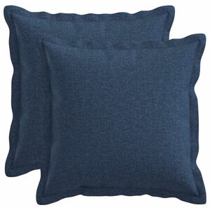 vidaXL Kissenbezug 2 pcs HOUTEN Blau 30 x 30 cm Kunstleinen