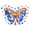 UNIDRAGON 199-tlg. Holzpuzzle Intergalaxy Butterfly Medium 32x23 cm
