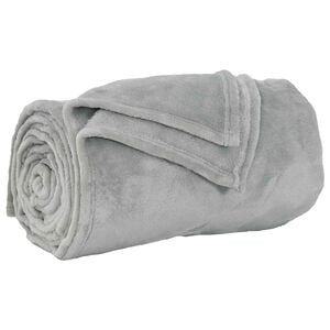 vidaXL Wohndecke Grau 130 x 150 cm 0.51 kg Fleece