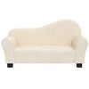 vidaXL Kindersofa Creme Samt
