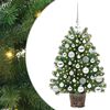 vidaXL K&uuml;nstlicher Weihnachtsbaum mit 150 LEDs Gr&uuml;n 75 cm PE und PVC