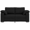 vidaXL Sofa Schwarz 160 x 77 x 82 cm Stoff
