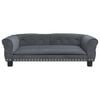 vidaXL Hundebett Dunkelgrau 95x55x30 cm Samt
