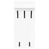 vidaXL Wandmontierter nachttisch Wei&szlig; 40 x 10 x 90 cm Holzwerkstoff