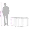 vidaXL Gartenbox Grau 109x67x65 cm