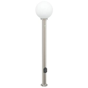 vidaXL Pollerleuchte mit Sensor und Steckdose 120 cm Edelstahl IP44
