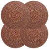vidaXL Seegraskissen 4 pcs Braun &Oslash; 30 cm 100% Seegras