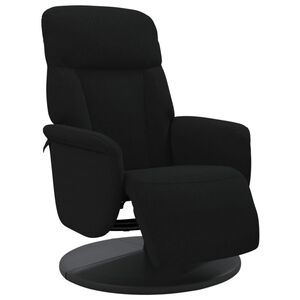 vidaXL Relaxsessel mit Fu&szlig;teil Schwarz Samt