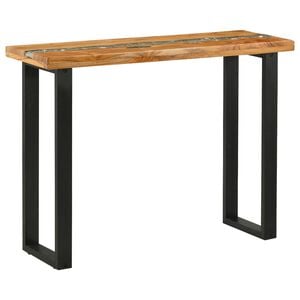 vidaXL Konsolentisch Braun 100 x 35 x 75 cm Massives Teakholz
