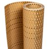 vidaXL Balkon-Sichtschutz Hellbraun 1000x90 cm Poly Rattan