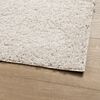 vidaXL Teppich Shaggy Hochflor Modern Creme 120x170 cm