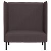 vidaXL Hoher R&uuml;cken Sofa 101cm Dunkelbraun Stoff