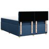 vidaXL Boxspringbett mit Matratze Blau 140x200 cm Stoff