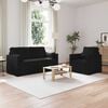 vidaXL Sofa 2 pcs Schwarz